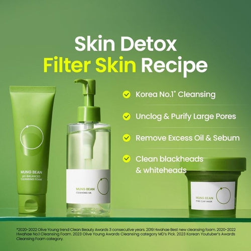Skin Detox Trio Set with Mung Bean Complex