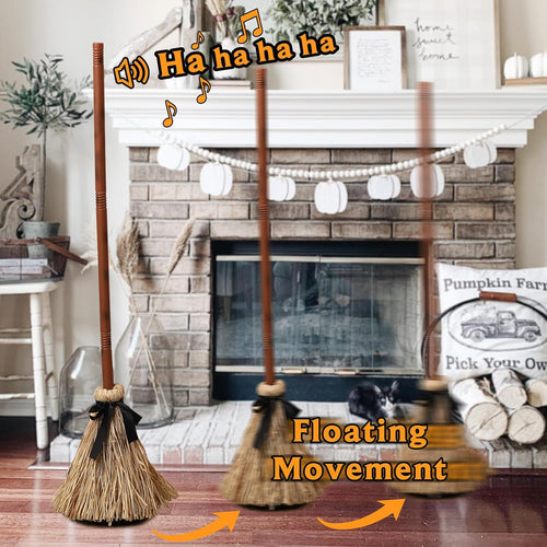 Floating Witch's Broom –Haunted Dancing Broom