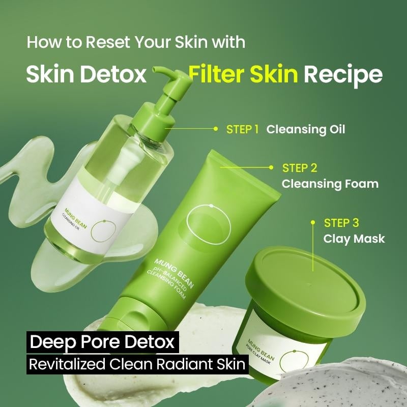 Skin Detox Trio Set with Mung Bean Complex