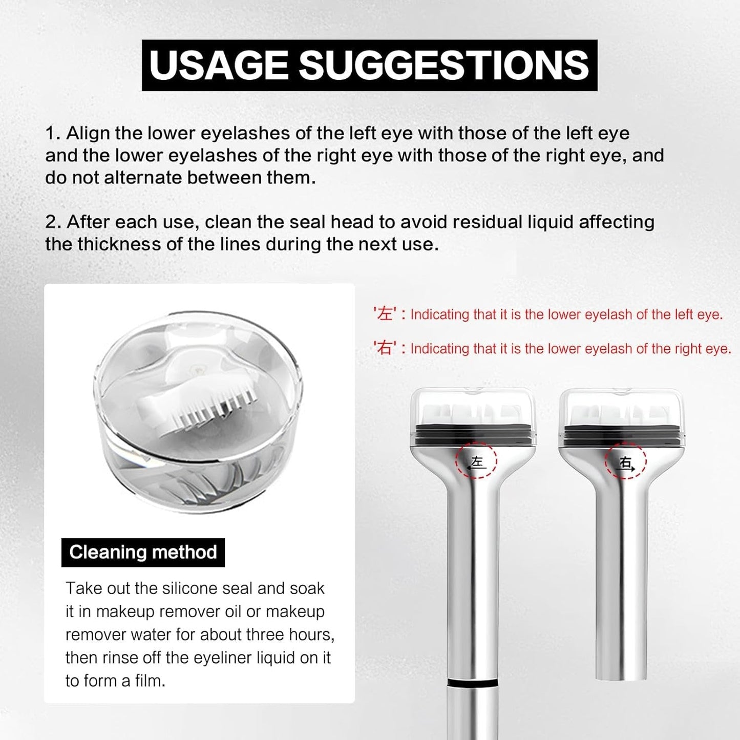 Reusable Lower Eyelash Stamps Kit