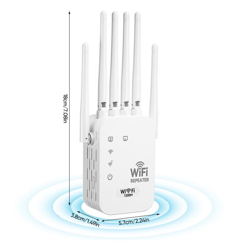 WiFi Extender 2026 6-Antenna Strong Signal