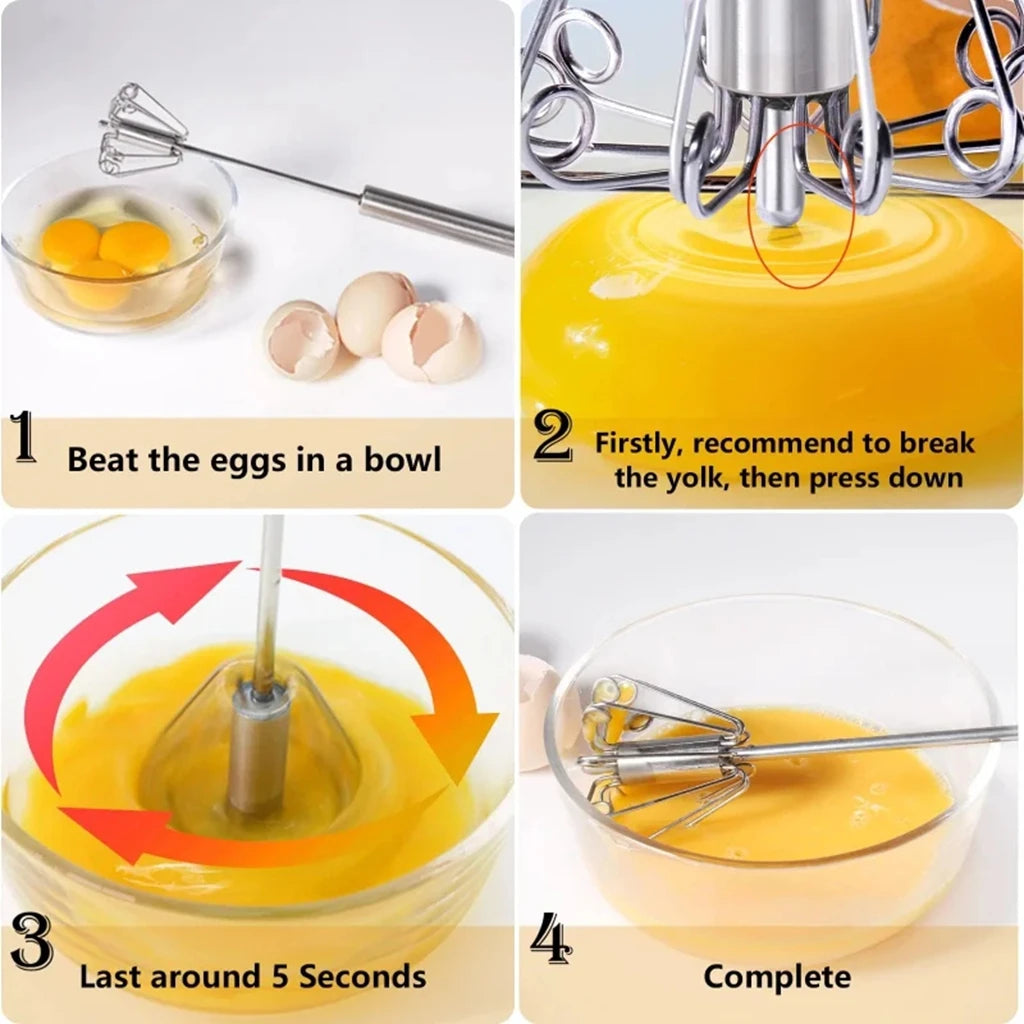 Whisk Semi-Automatic Egg for Effortless Mixing