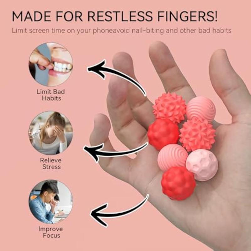 8 PCS/set Fidgeting Relax Toys with ElasticTexture