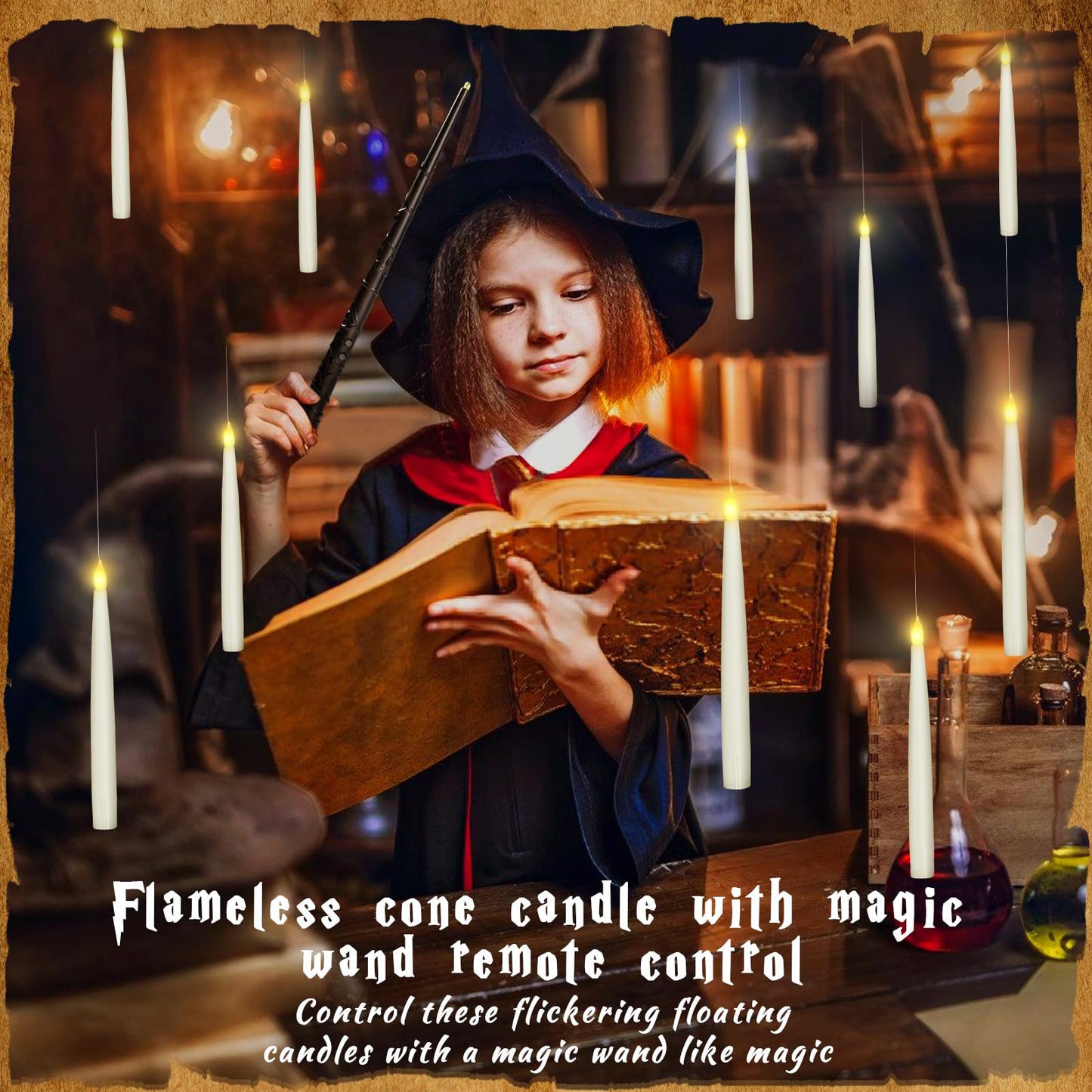 Lumos Magic Candles with Wand ππͺ