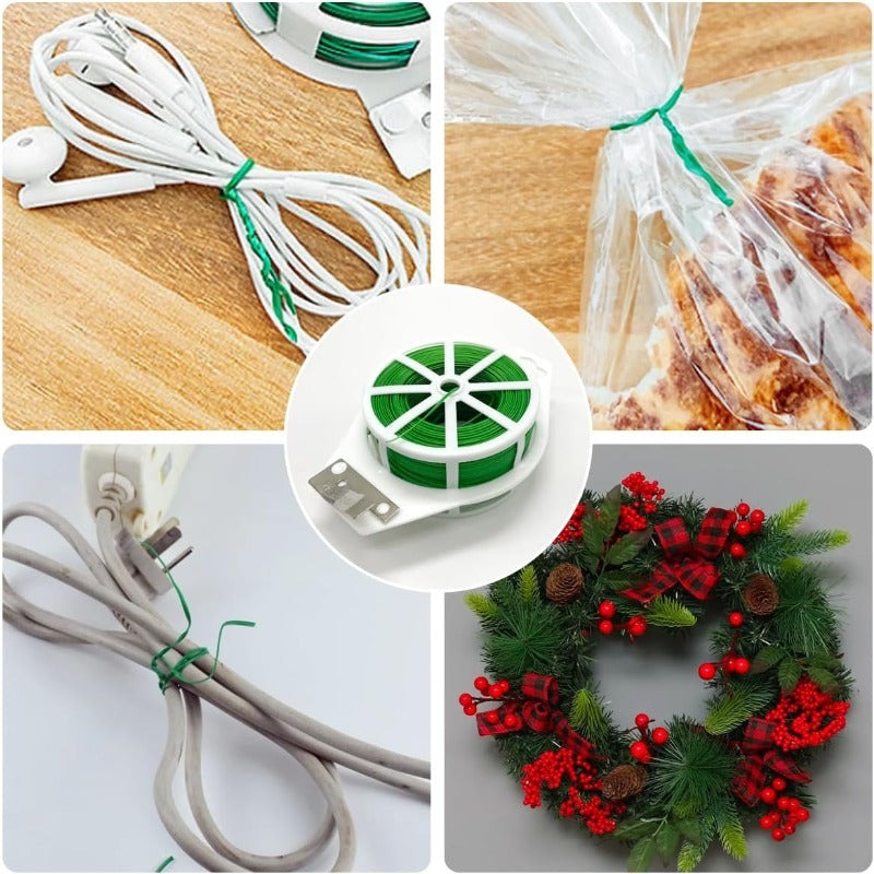 Garden Twist Tie Roll – Durable PE-Coated Plant