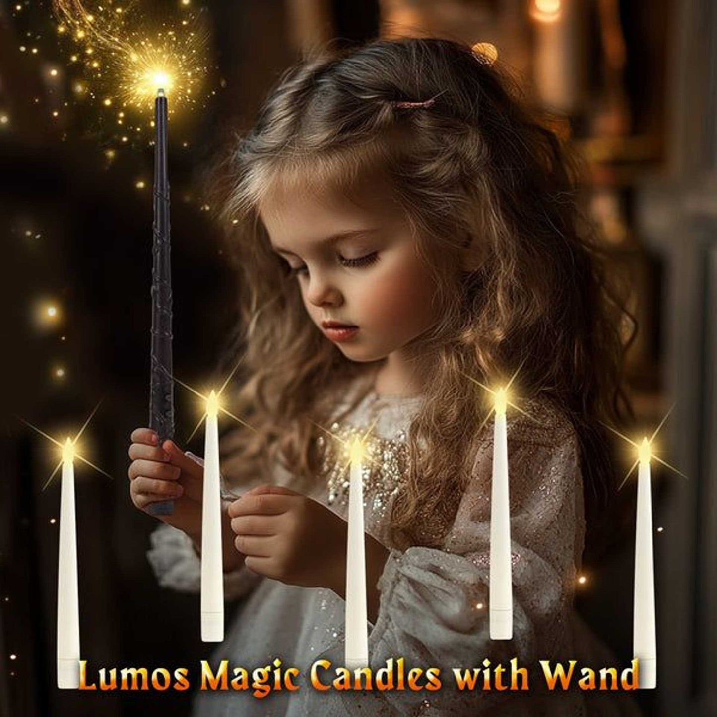 Lumos Magic Candles with Wand ππͺ