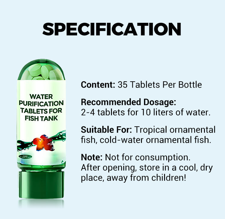 Powerful Aquarium Water Purification Tablet(50% OFF)