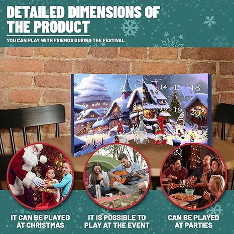🎅Christmas Halloween Gnome Countdown Calendar 2025🎅