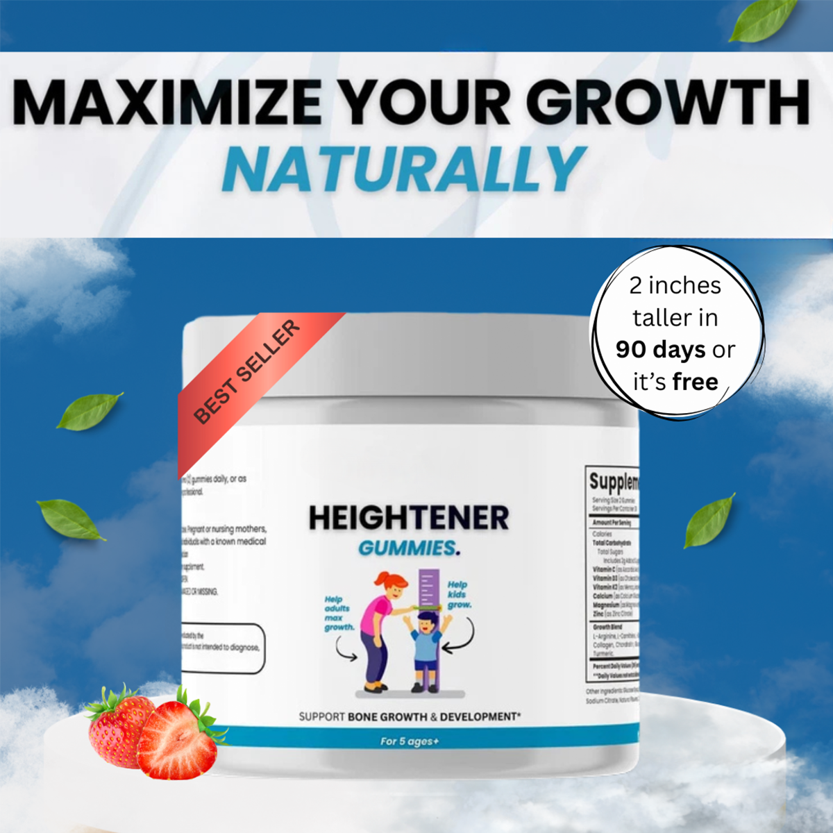 Lazzda Heightener Gummies