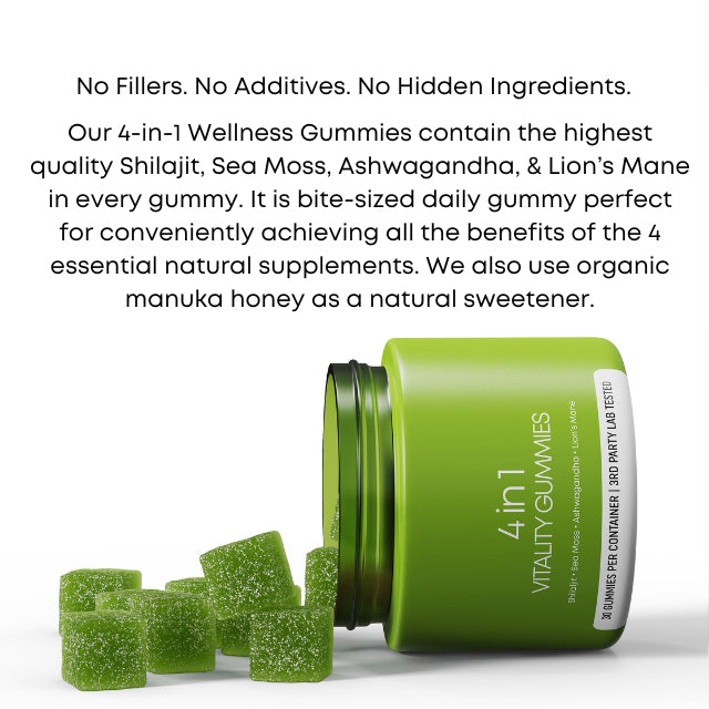 Lazzda 4-in-1 Vitality Gummies
