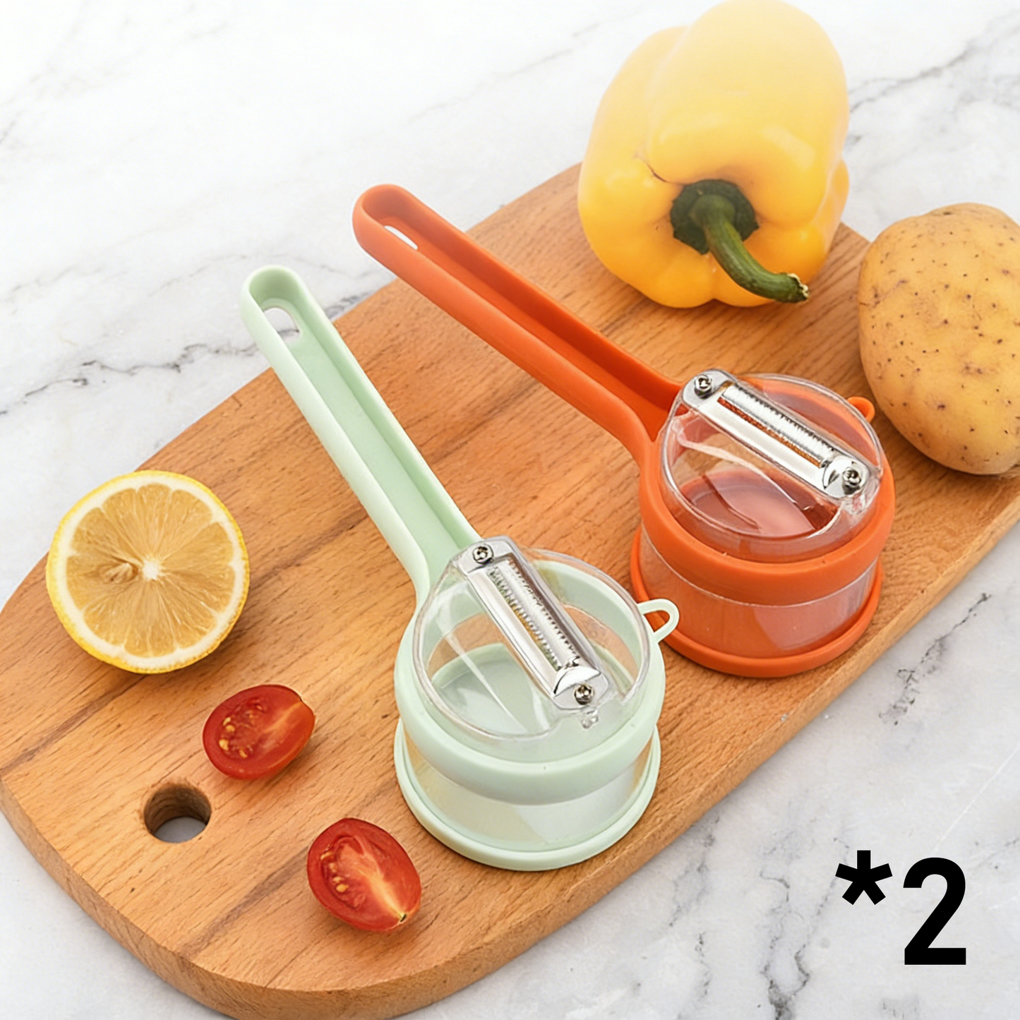 Retractable Splash-Proof Peeler — No More Messy Kitchen Counters 🥔✨
