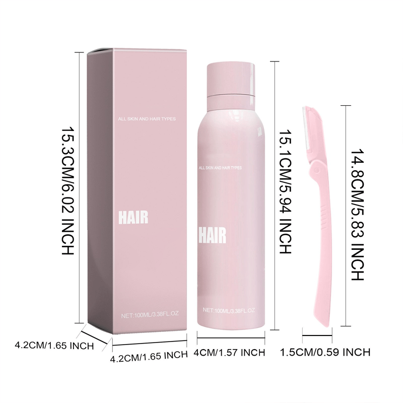Hair Identifier Spray For Face Shaving Skin Body