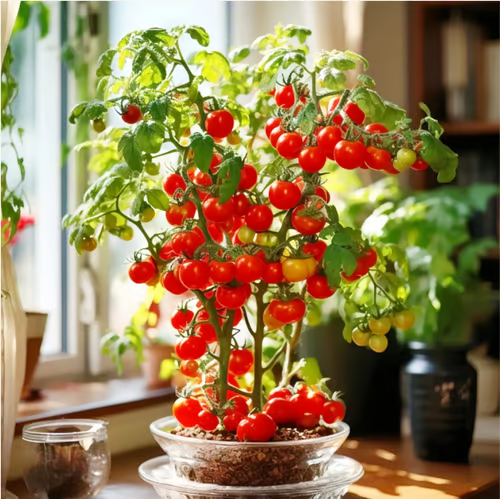 【7 days germination】Last Day 50% OFF Potted Dwarf Tomato Seeds