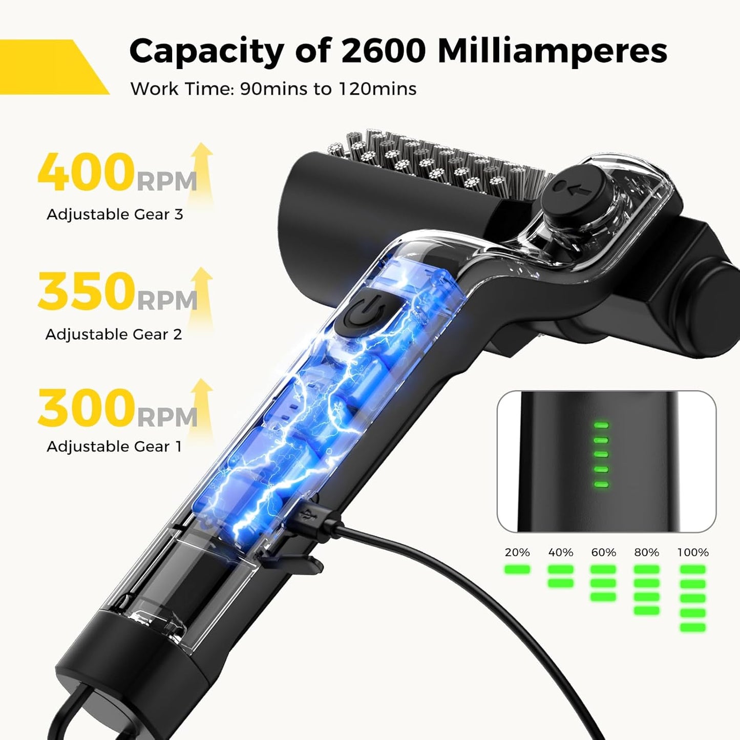 Electric Cordless Grill Brush