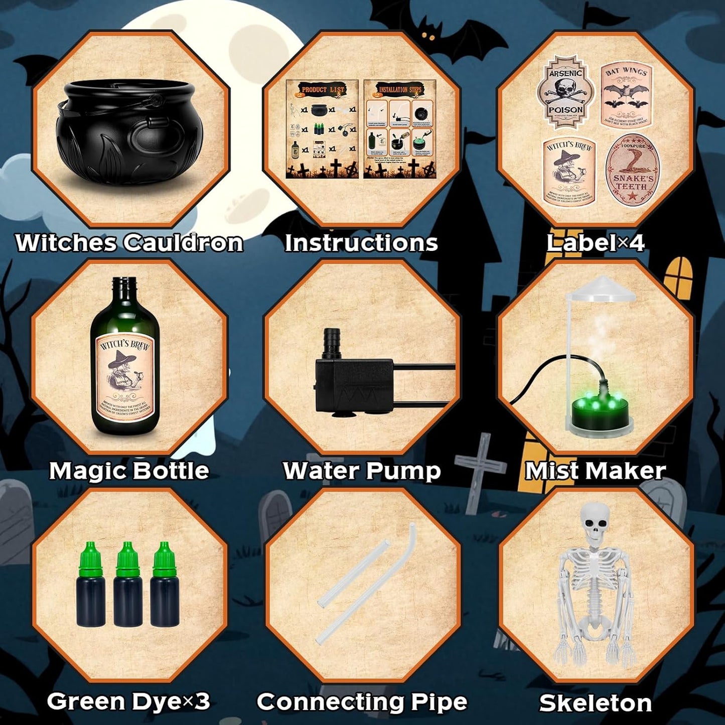 Haunting Cauldron Decor Set™