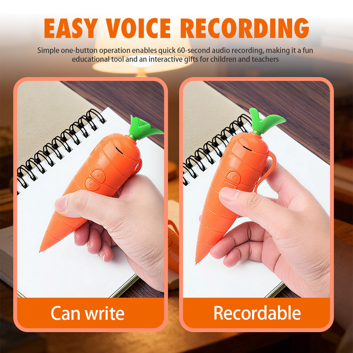 Lazzda Carrot Recorder Pen
