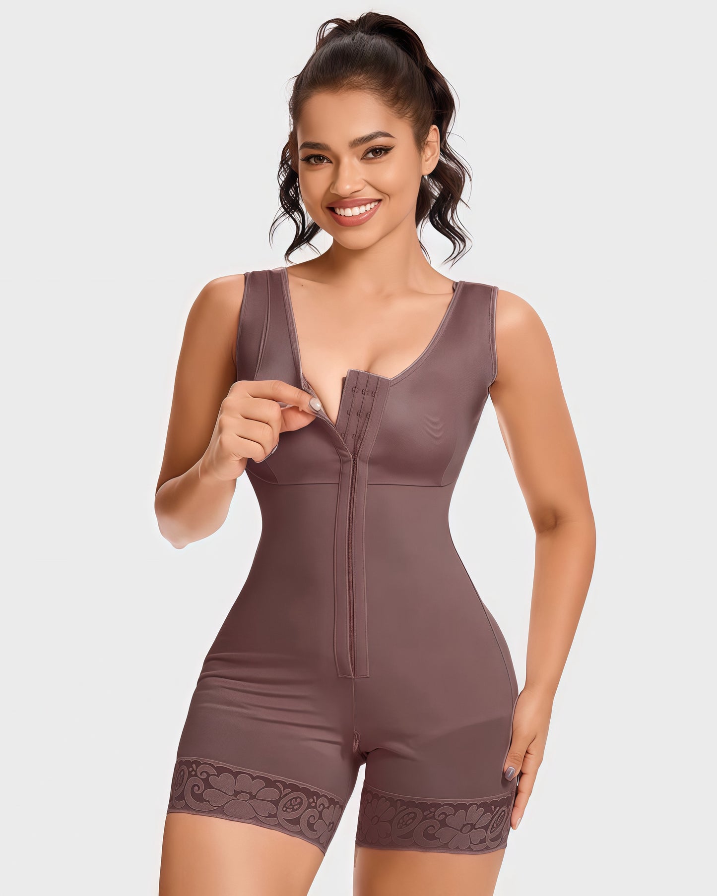 Extra Plus Size Shaper Bodysuit Tummy Control Shapewear With Bra