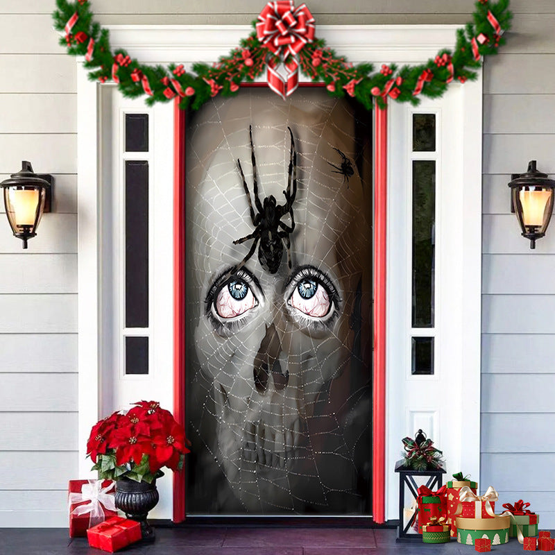 ππ2025 Christmas and Halloween front door decoration
