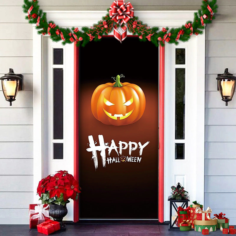 ππ2025 Christmas and Halloween front door decoration
