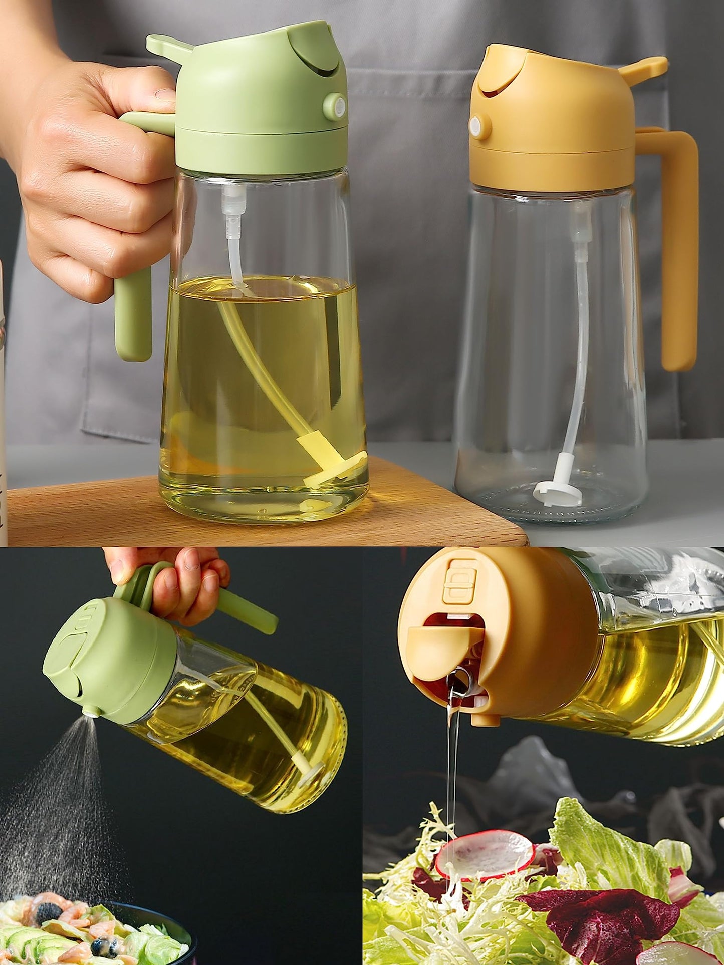 HOT SALE!2 in 1 Glass Oil Sprayer & Dispenser(Buy 2 Get 10% OFF)