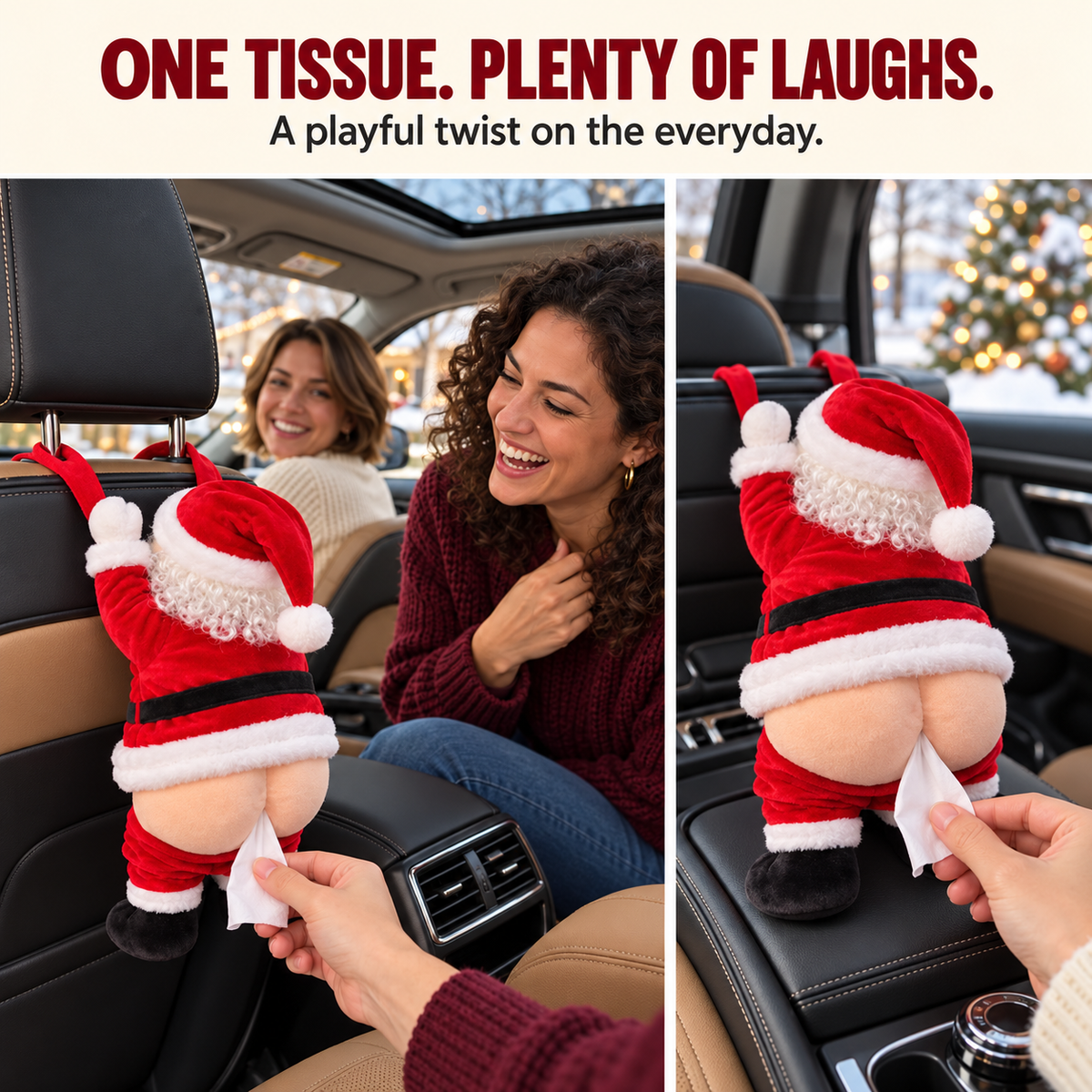 ๐
Funny Santa Butt Tissue Box ๐