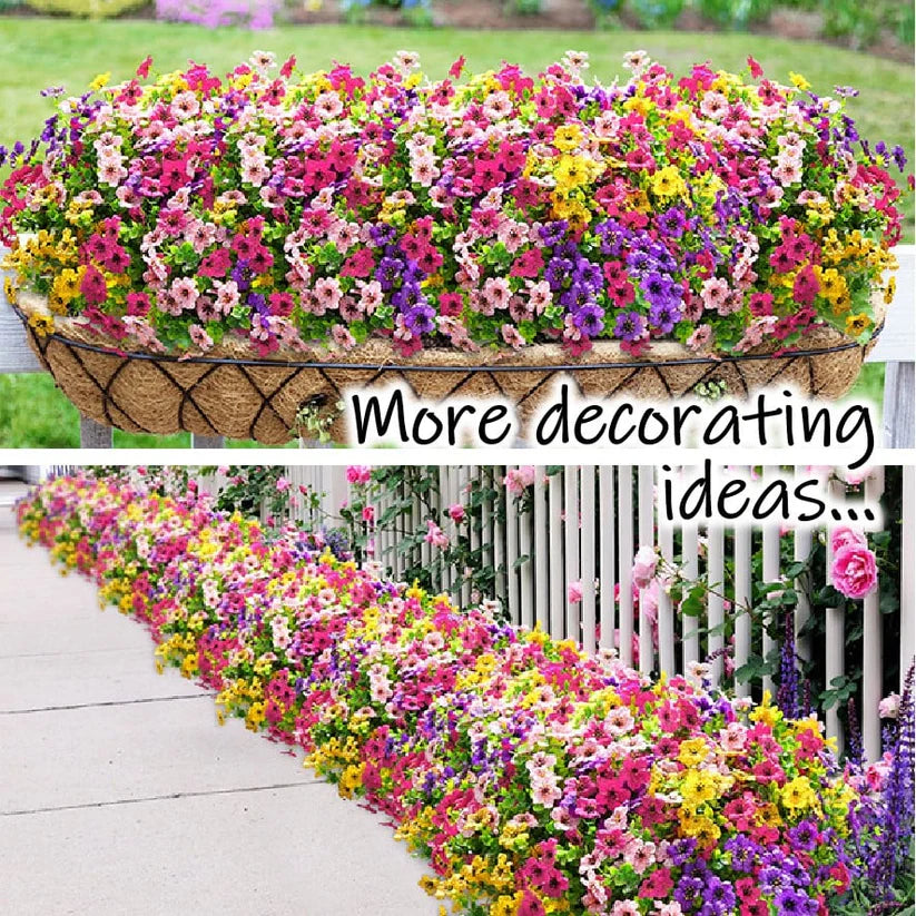 Upgraded High-grade Material 🌱 Rainproof Lifelike Artificial Flowers With UV-Shield Coating