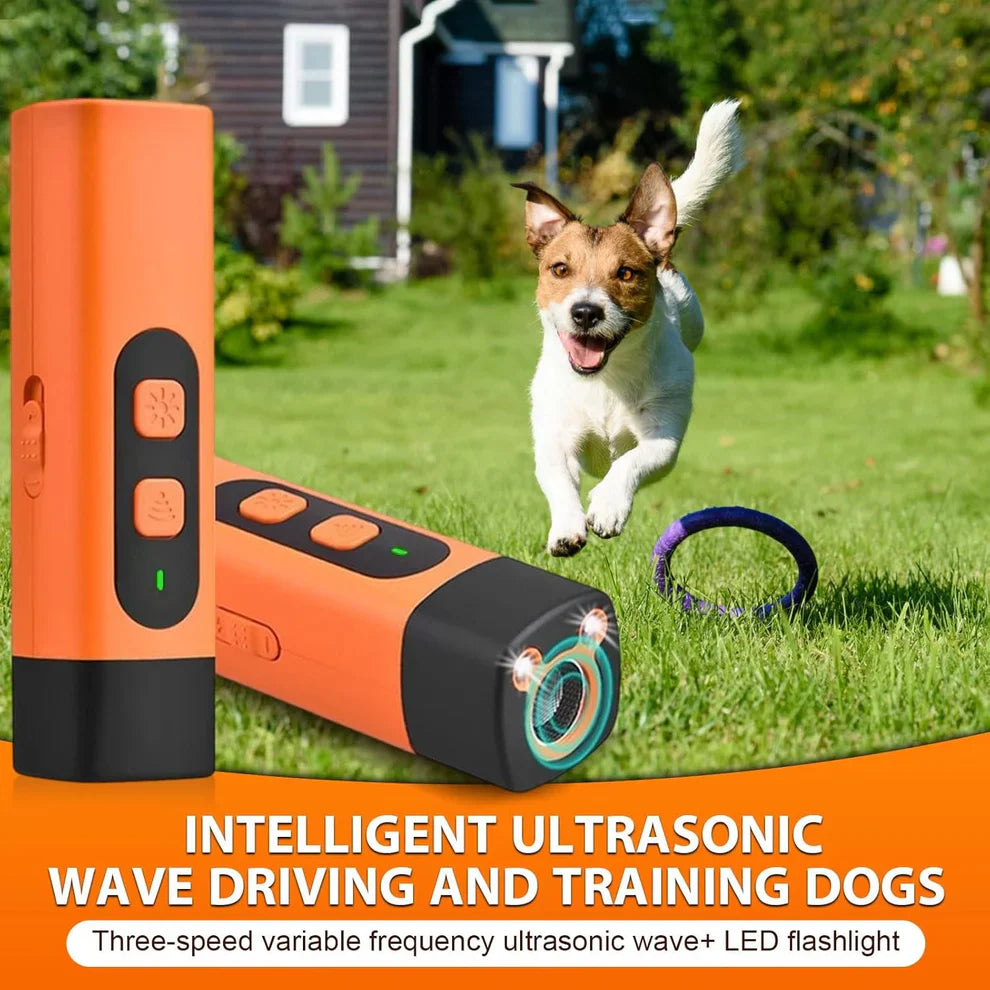 🐶3-in-1 Ultrasonic Dog Repeller & Anti-Barking Trainer🔊✨