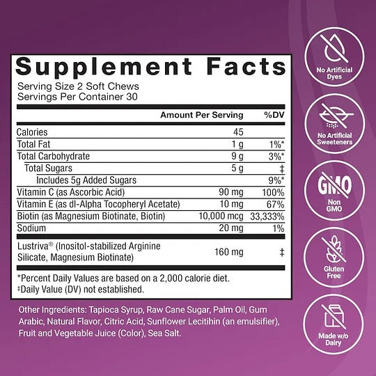 FORCE FACTOR Hair Growth Accelerator Soft Chews