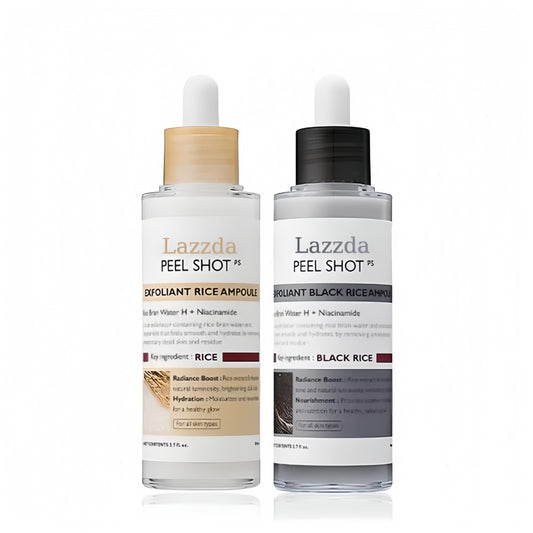 Glow Rice Ampoule Duo - Serums for Brightening, Exfoliating, and Moisturizing