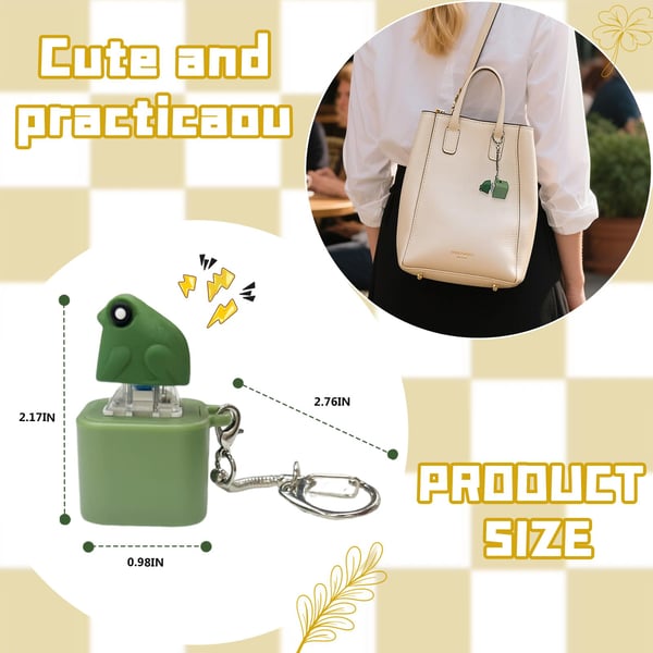 Frog Croaking Fidget Toy - Rechargeable Frog Croaking Keychain