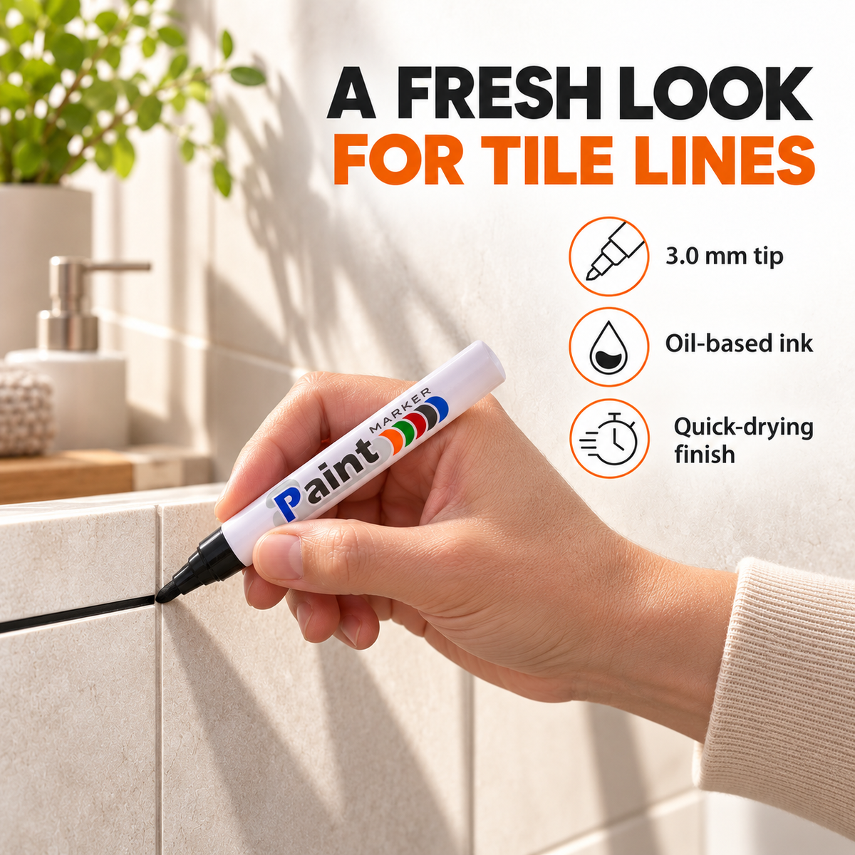 All Surfaces Quick-Drying Oil-Based Paint Marker