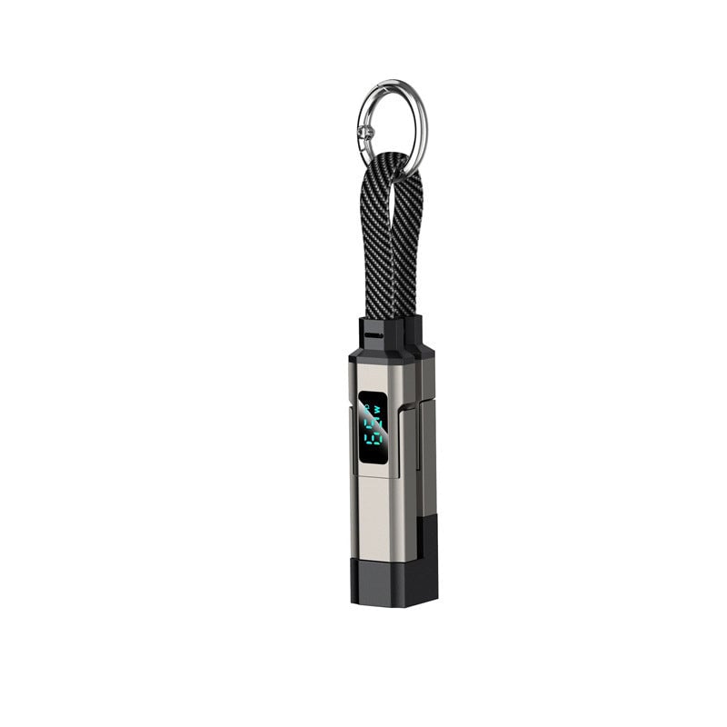 🔥4-in-1 Digital Display Keychain Charging Cable