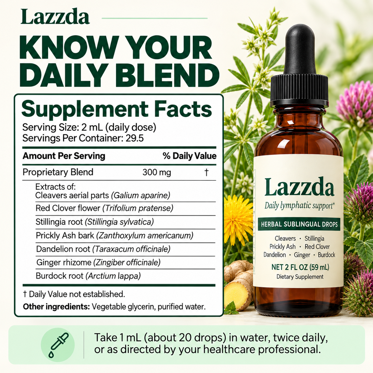 Lazzda Herbal Sublingual Drops