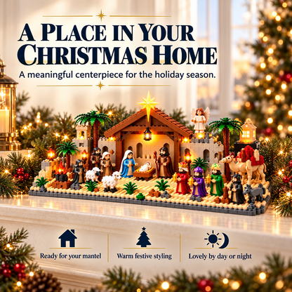 Nativity Advent Calendar – 24-day Buildable Christmas Nativity Set
