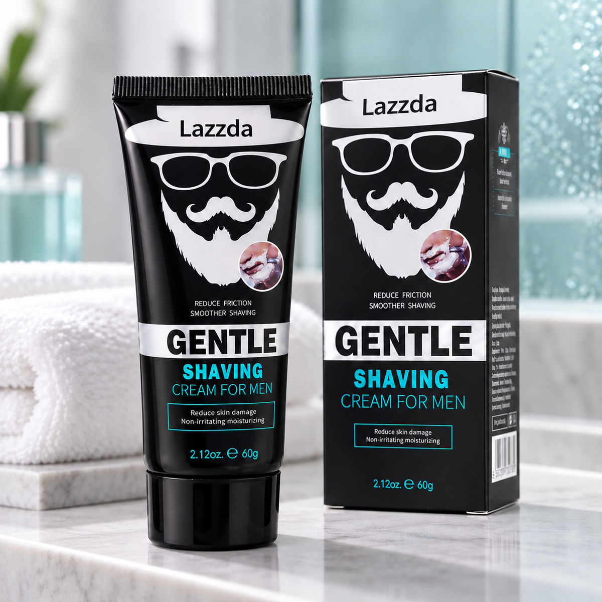 Lazzda Men’s Smooth Glide Shaving Cream