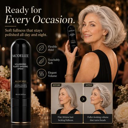 90ml Fluffy Hair Shaping Spray Long Lasting Volumizing Mist with Peach Fragrance