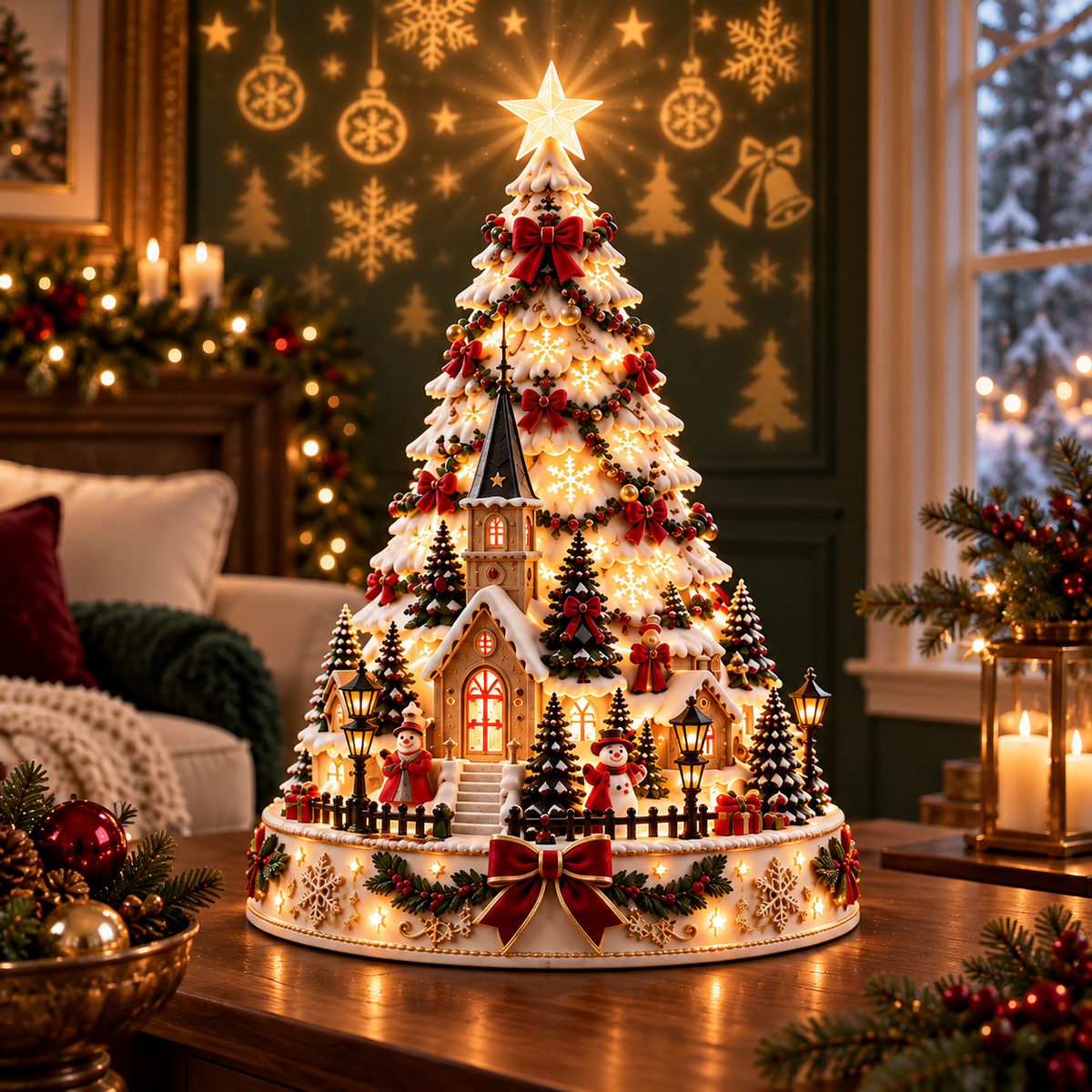🏆 60,000+ Sold - 🎄Christmas Village Lightscape Tree