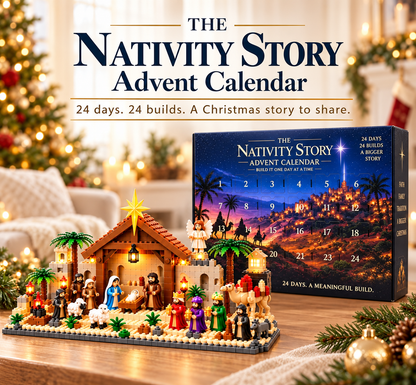 Nativity Advent Calendar – 24-day Buildable Christmas Nativity Set