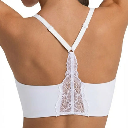 Lusait Lace Jelly Bra Bralettes for Women | Seamless Wireless Deep V