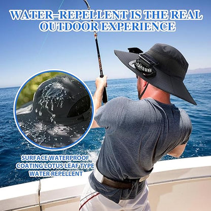 2026 New Ultralight Solar Fan Sun Hat – Lighter Than a Baseball!
