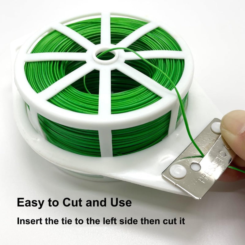 Garden Twist Tie Roll – Durable PE-Coated Plant