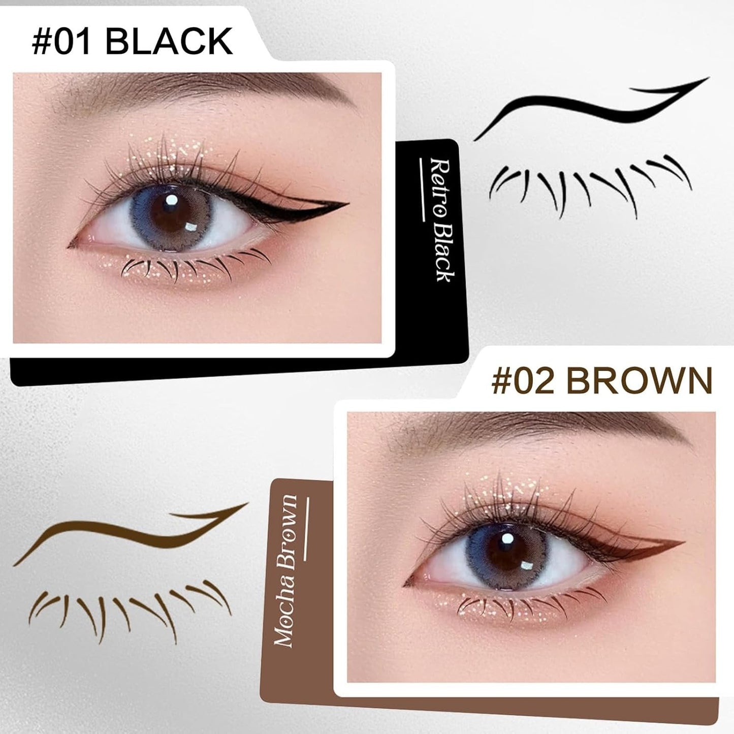 Reusable Lower Eyelash Stamps Kit