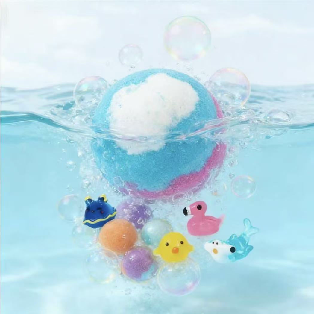 Bath Bombs + Surprise Ocean Toys Inside (Gift Box)