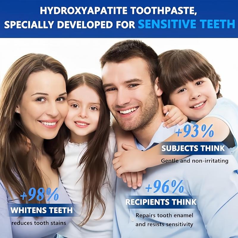 Hydroxyapatite Toothpaste 7.5% for Enamel Teeth Whitening Refreshing Flavor Fluorid