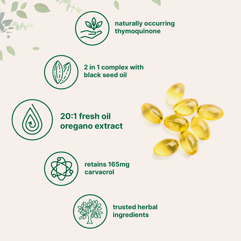 Oil Of Oregano With Black Seed Oil