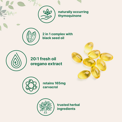 Oil Of Oregano With Black Seed Oil