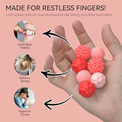 8 PCS/set Fidgeting Relax Toys with ElasticTexture