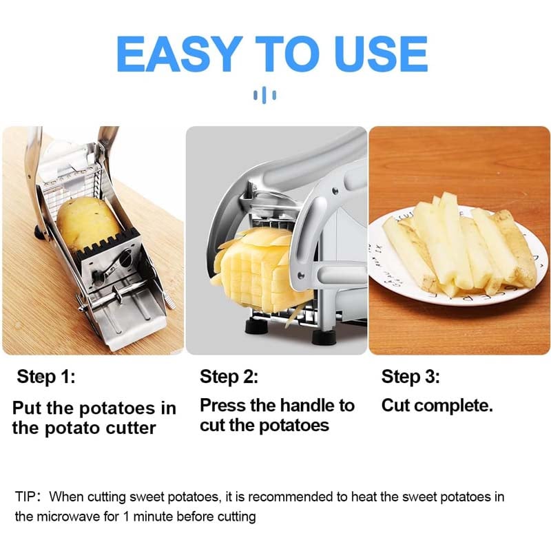💥Stainless Steel French Fry Cutter