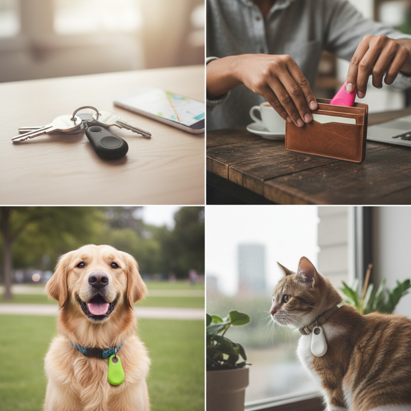 Two-Way Location Tracking Alarm Pet Tracker（People, objects, and pets can use it）