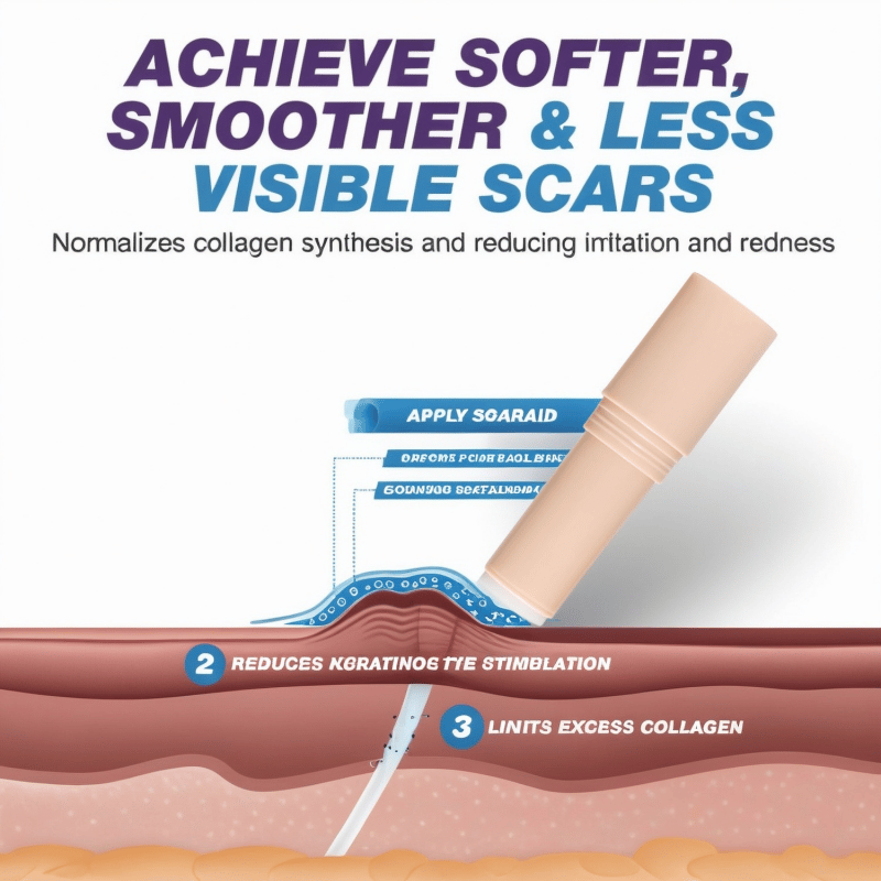 SCAR SOLUTIONS - Silicone Scar Stick - For Face and Body